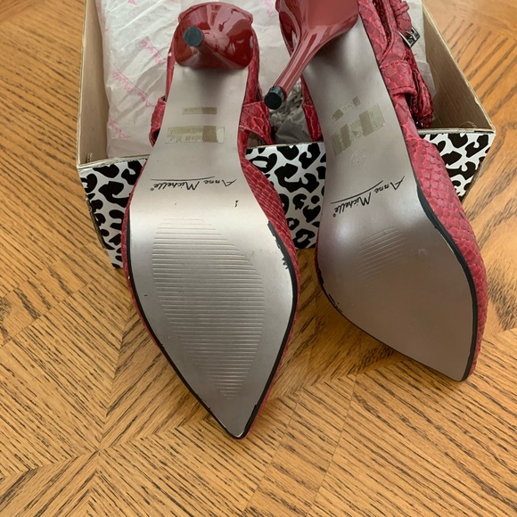 Red Snakeskin Heels - Picture 5 of 10